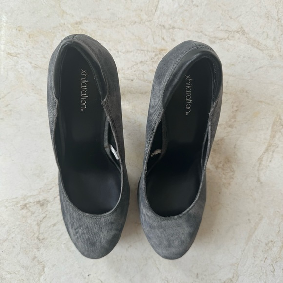 Xhilaration Target platform gray heels size 8.5 - Picture 7 of 7